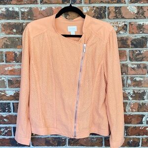 Chicos zippered Moto jacket